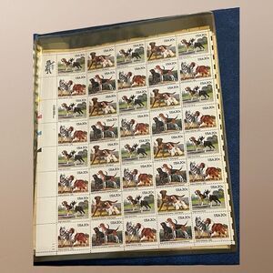 Vintage 1994 MNH Scott Dogs MNH 20 Cent Sheet of Stamps Scott #2098-01